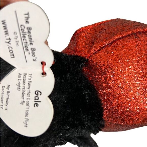 Ty Beanie Baby’s Boos penguin Gale blue glitter eyes beanie plush collection 6” - Picture 2 of 6